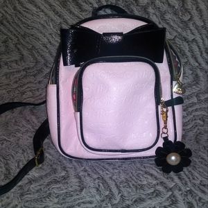 Betsey Johnson mini backpack purse